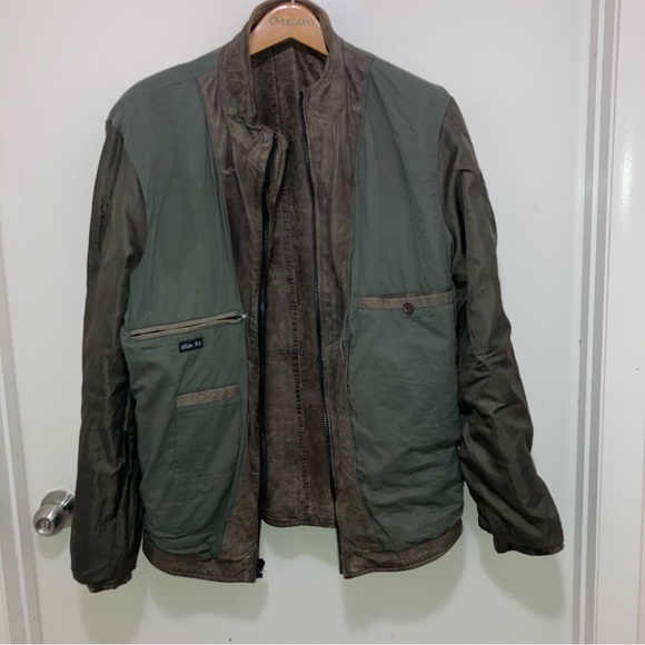 Brown Lamb Leather Zipper Jacket by Overland - Picture 14 of 16